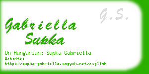 gabriella supka business card
